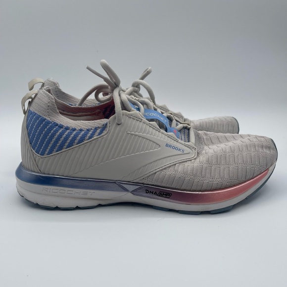 Brooks Shoes - Brooks Ricochet 2 LE Gray Blue Sneakers 12003141B040 Women's Shoes Size 8.5